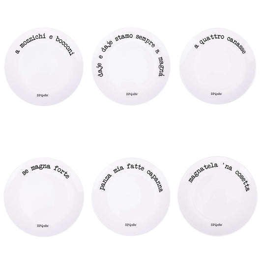 SPQERE DINNER PLATE 6 ASS. - 5919055