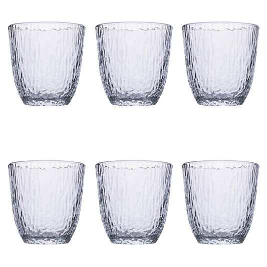 JUNGLE SET OF 6 GLASSES TRANSP 300 ML - 5919642