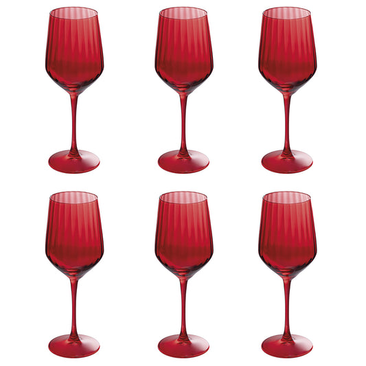 OPTIC SET OF 6 WINE GLASSES 510ML RED - 5919694