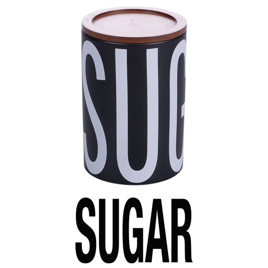 BIGISMORE CERAMIC BAMBOO SUGAR JAR 750ML - 5919840