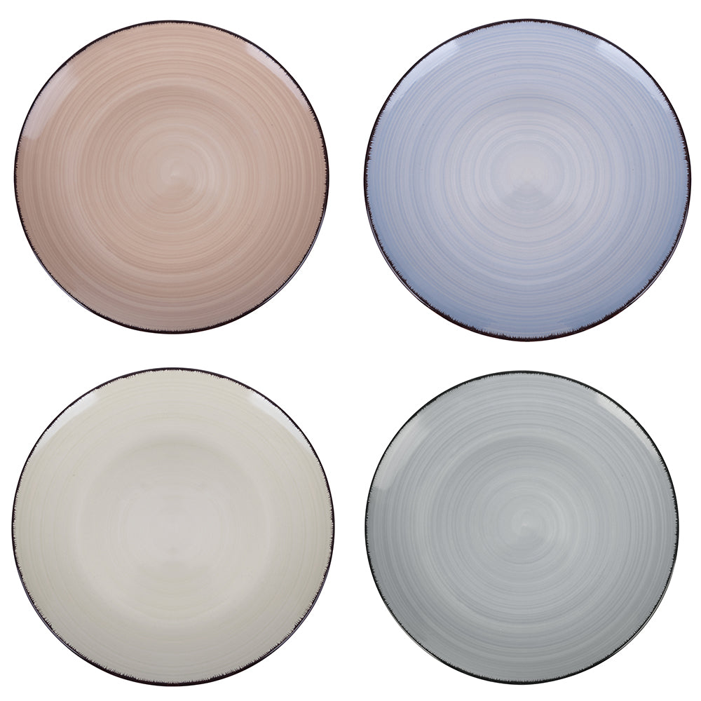 STONEWARE ONE SIDE HANDPAINTED 12" PLATTER - 479C - 5920533