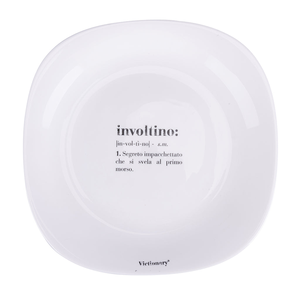 VICTIONARY SQUARED DINNER PLATE OPAL. D28 INVOLTIN - 5920677