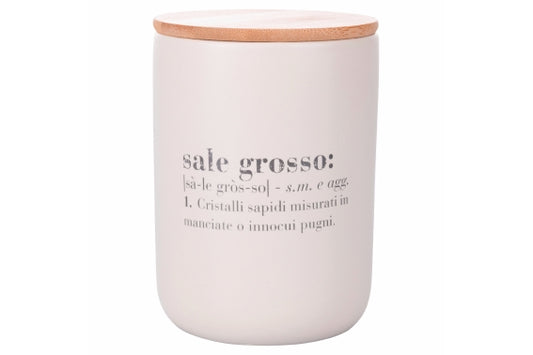 VICTIONARY COARSE SALT JAR W/BAMBOO LID - 5920858