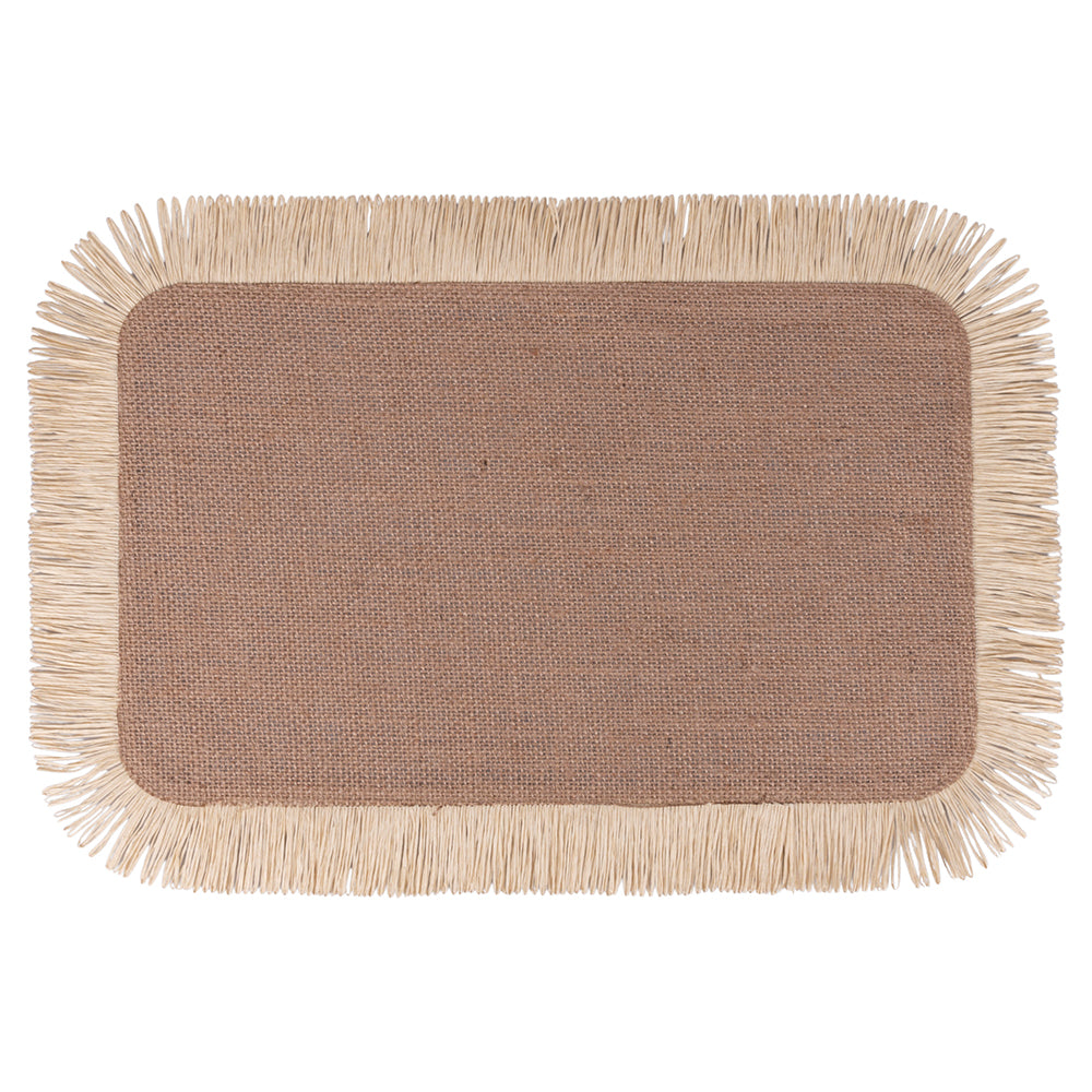 JUTE PLACEMAT RECT.   PAPER BANGS - 5921032