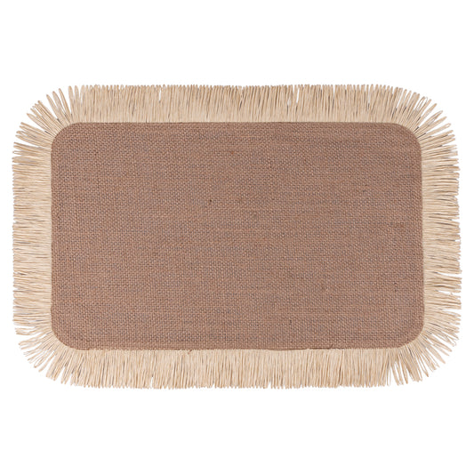 JUTE PLACEMAT RECT.   PAPER BANGS - 5921032