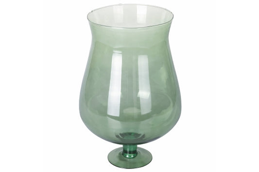 VASE BOWL W/ FOOT GREENERY RECYCLED GLASS 37  - 5921119