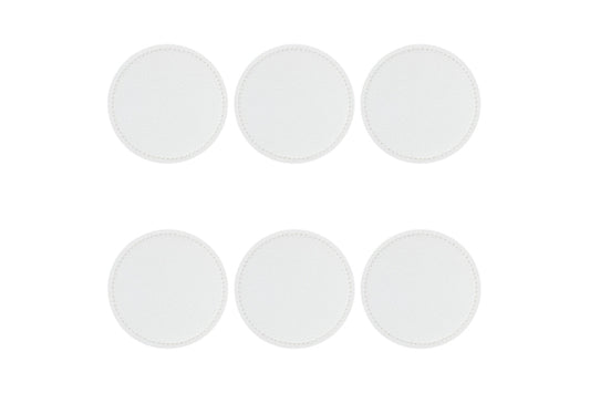 SET 6 COASTERS HORECA / WHITE D10CM - 5921713