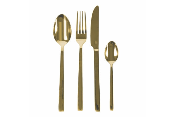 LEXINGTON SET 24PCS SHINY GOLD CUTLERY - 5921806