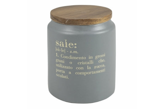 VICTIONARY SALE JAR W/BAMBOO LID - 5921811