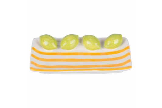 FRUIT LIFE SAUCER DECOR. 15X8,5CM LEMON - 5921857