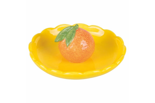 FRUIT LIFE SAUCER DECOR.11.2 YELLOW/MANDARIN - 5921863