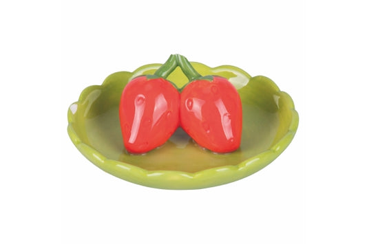 FRUIT LIFE SAUCER DECOR.11.2 GREEN/ STRAWBERRY - 5921864