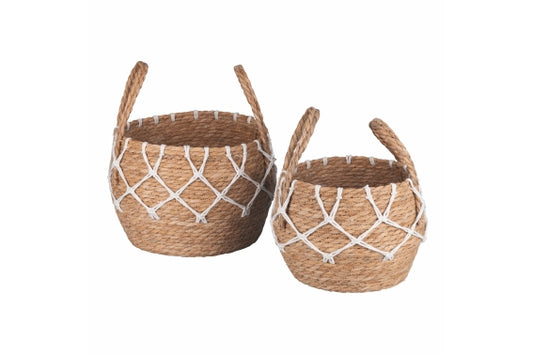 NATURAL SET 2 FIBRE BASKETS - 5921923