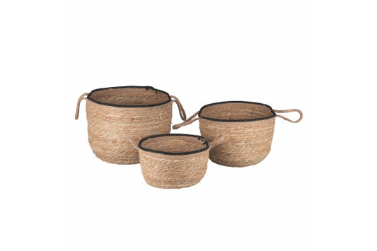 NATURAL SET 3 FIBRE BASKETS - 5921926
