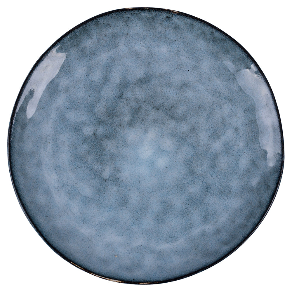 THE MARKET DINNER PLATE   BLUE WITH BLACK BORDER - 5922137