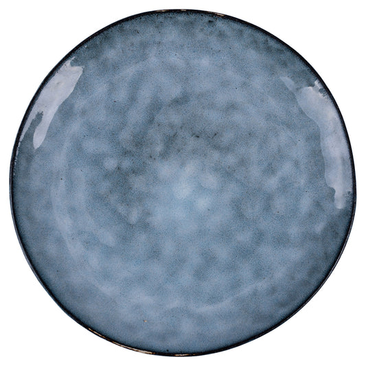 THE MARKET DINNER PLATE   BLUE WITH BLACK BORDER - 5922137