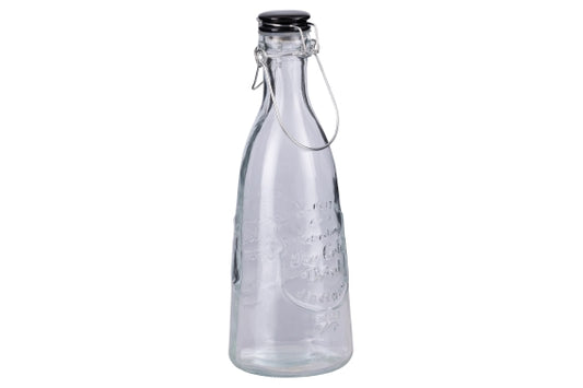 BOTTLE BLACK CERAMIC STOPPER / FINIT. BLACK - 5922288
