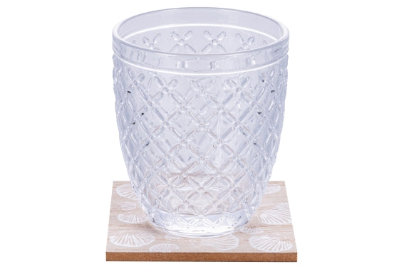 SET 4 COASTERS 4 ASS / WOOD  - 5922316