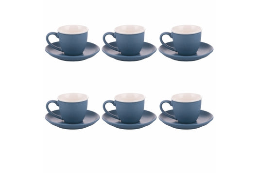 FORMA SET 6 COFFEE CUPS 100ML W/ SAUCER FLY DOWN - 5922652