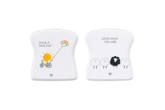 BE POSITIVE TOAST PLATE 2 ASS. - 5922812