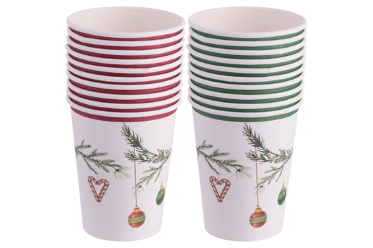 RAMETTO SET 18 PAPER CUPS 250ML 2 ASS - 5923843