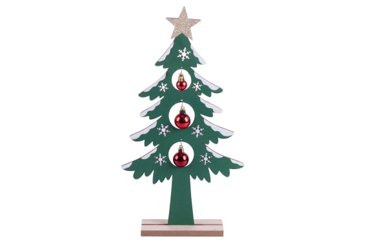 CHRISTMAS CHIC TREE WOOD H 41 CM - 5924576