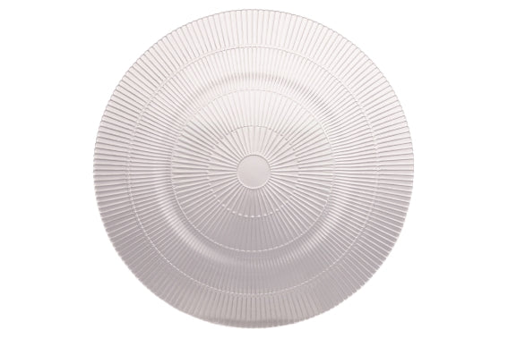 TRANSPARENT STRIPES GLASS UNDERPLATE 33CM - 5924757