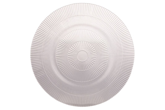 TRANSPARENT STRIPES GLASS UNDERPLATE 33CM - 5924757