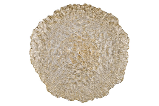 CHAMPAGNE GLASS WAVY UNDERPLATE 33CM - 5924961