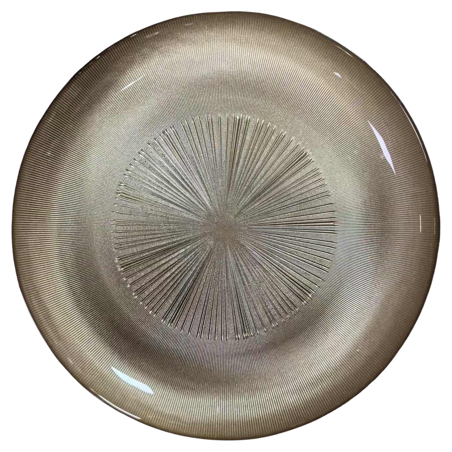 UNDERPLATE GLASS 33CM GOLD - 5924963