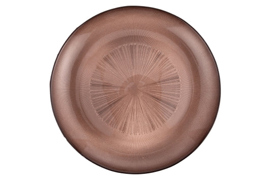 33CM GLASS UNDERPLATE CHOCO - 5924964
