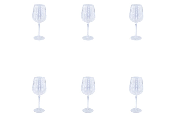 SHIRAZ SET OF 6 TRANSPARENT GOBLETS 500ML - 5925108