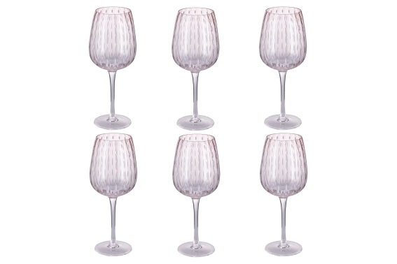 SHIRAZ SET 6 GOBLETS 500ML PINK - 5925113