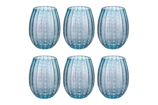 SHIRAZ SET 6 WATER GLASSES 525ML OCEAN - 5925117