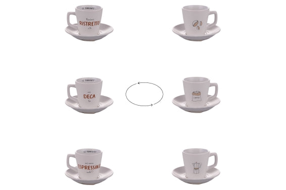 NEW TRAVISATE CUP W/ SAUCER SET 100 ML - 5925700