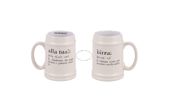 VICTIONARY IVORY BEER MUG 500ML - 5925704