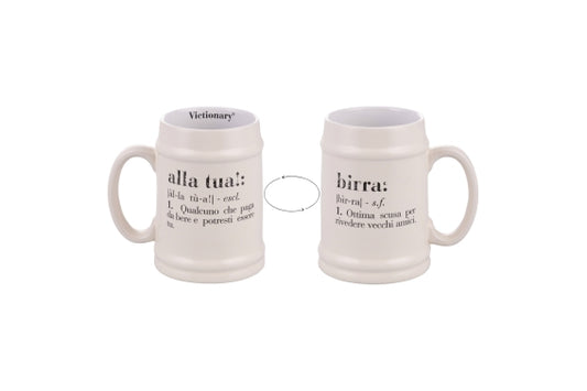 VICTIONARY IVORY BEER MUG 500ML - 5925704
