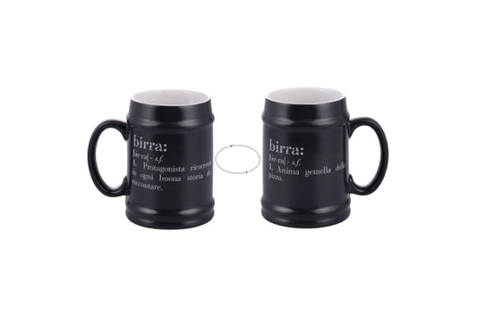 VICTIONARY ANTHRACITE BEER MUG 500ML - 5925706