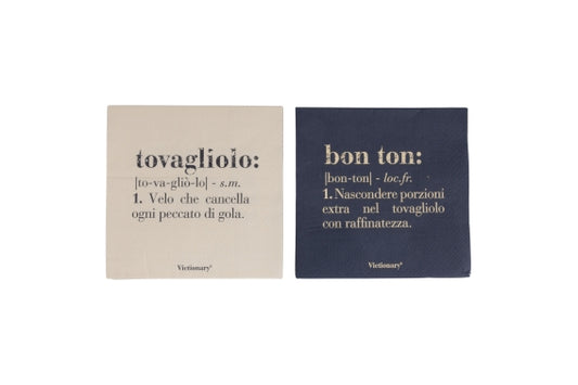 VICTIONARY SET 30 PAPER NAPKINS 33X33 CM RANDOM DECORATION - 5925893