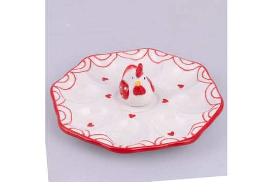 EASTER DOOR 6 EGGS D 19.5CM ROOSTER - 5926379