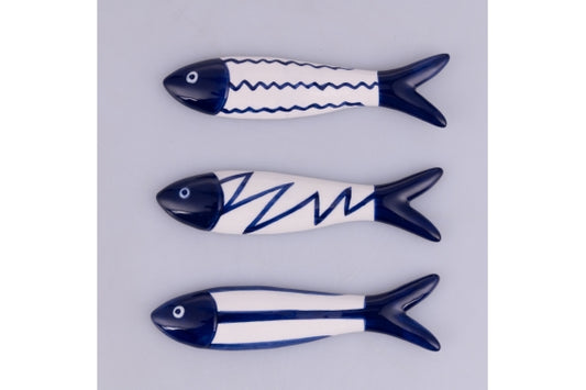 OCEAN FISH CUTLERY REST 12.5X8.5X1CM 3ASS - 5926381