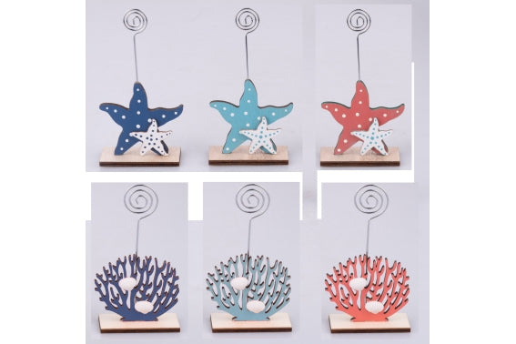 OCEAN PLACEHOLDER CORAL/STAR 7.5X3.5X9CM 6ASS - 5926429