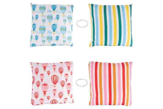 BABY BALLOON AIR BALLOON PILLOW DFACE 45X45 2ASS - 5926566