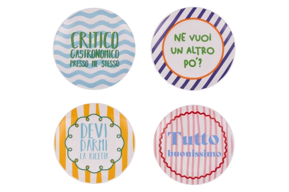 MORE AMOR SET 4 FRUIT PLATES - 5926622