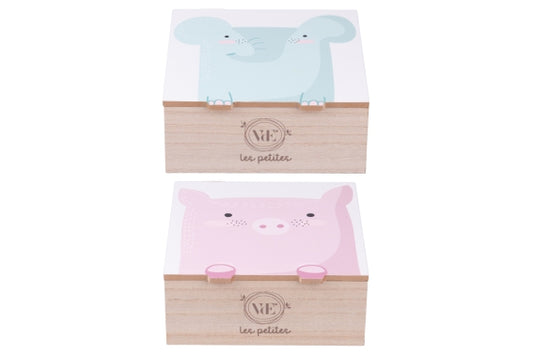 LES PETITES VDE BOX / LID 2 ASS 18X18,5X7,5 - 5927389