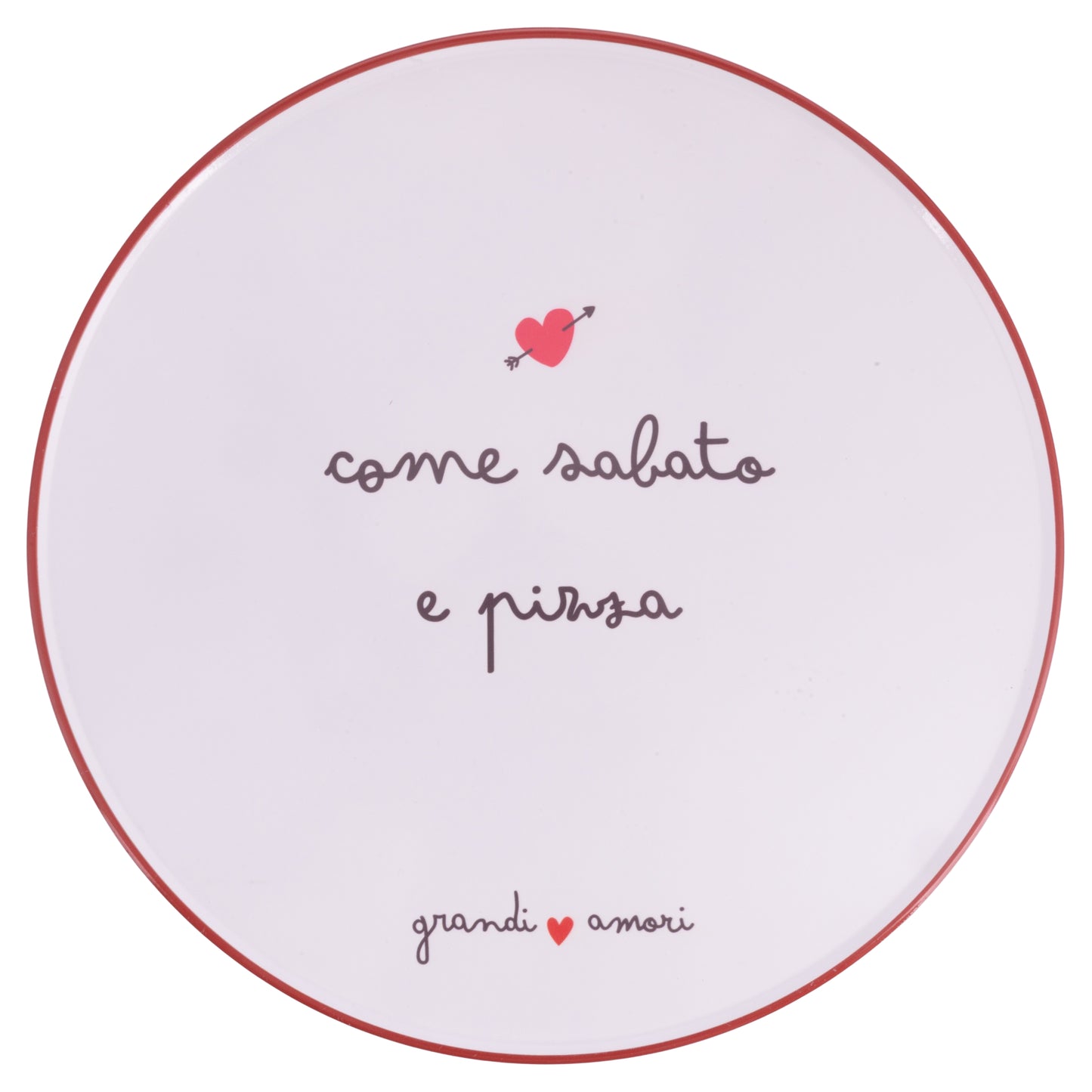 GRANDI AMORI PIZZA PLATE D33.5CM 6 ASS - 5927453