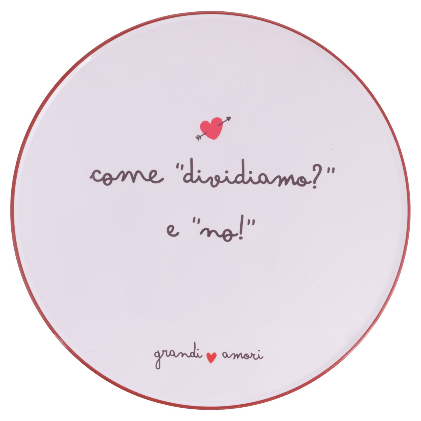 GRANDI AMORI PIZZA PLATE D33.5CM 6 ASS - 5927453