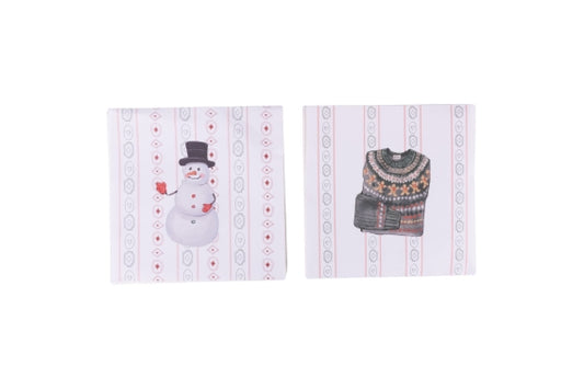 XMAS COTTAGE SET 30 PAPER NAPKINS 33X33CM 2ASS - 5927523
