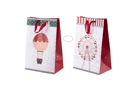 XMAS CIRCUS GIFT BAG 25x15x39CM - 5927531