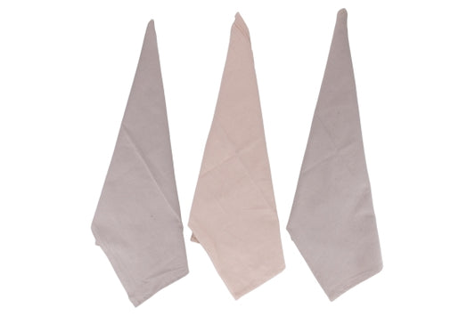 KITCHEN TOWELS SET 3 LINEN+COTTON 50X70CM - 5927946